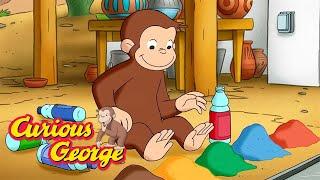 George Makes His Own Paint  Curious George  Kids Cartoon  Kids Movies