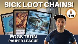 LOOTING TO VICTORY! Pauper Eggs Tron 5-0 Trophy with the new loot machine Rook Tower!