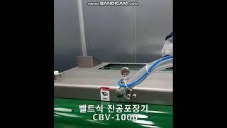 벨트식 진공포장기 참코청하 CBV-1000 수산기계 포장기계 포장기 생선포장 진공포장기