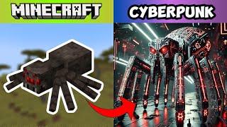 Every Minecraft Mob as CYBERPUNK 2077 Heroes! Epic Realistic Designs