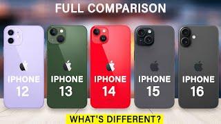 iPhone 16 Vs iPhone 15 Vs iPhone 14 Vs iPhone 13 Vs iPhone 12 Review in 2024