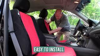 How to install Neosupreme Car Seat Protectors for Front Seats - FH Group Auto FH1016, FH1026