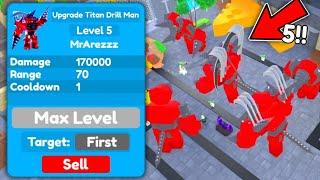 OMG!  How To Get UPGRADE TITAN DRILL MAN In Ohio Mode!!?  (Roblox) | Toilet Tower Defense