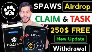 PAWS Airdrop Claim & Task  paws withdrawal, paws listing date, paws wallet connect, paws  price