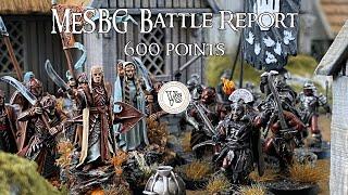 MESBG Battle Report | Lothlorien Vs Assault Upon Helm's Deep | 600 points