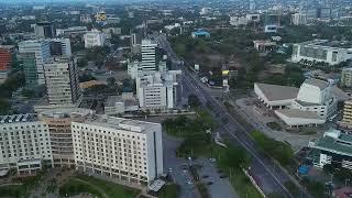 Downtown Accra and Tetteh Quarshie Interchange Ghana 