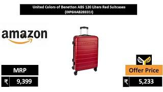 United Colors of Benetton ABS 120 Liters Red Suitcases 0IP6HAB28E01I