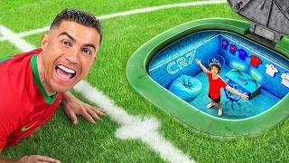 I Built 5 SECRET Rooms For Ronaldo!