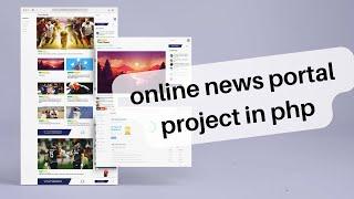 Online News Portal using PHP/MySQLi | Free Download Source Code #2023  #php_project