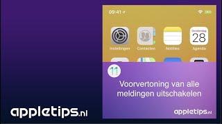 Mini screencast: Voorvertoning van alle meldingen uitschakelen