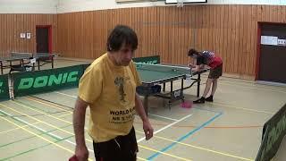 Pichel Rosstal vs Steinbrecher CVJM Unterasbach 20220219 Lauf Table Tennis  Bezirksm Senioren ue 40