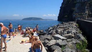 Beach near the Aragonese Castle Ishia Italy