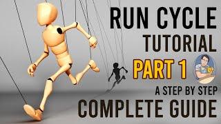 Maya Run Cycle Tutorial : Character Animation Tutorial | Step by step animation process | Part 1