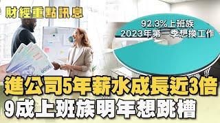 進公司5年.薪水成長近3倍! 求職網:9成上班族「薪酸」明年想跳槽【財經新聞精選】@tvbsmoney