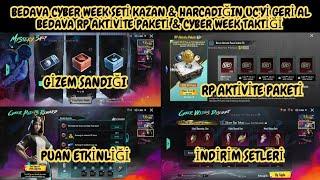 HARCADIĞIN UC'Yİ GERİ AL !! BEDAVA CYBER SETİ VE DESTANSI AMBLEM KAZAN !! PUBG MOBİL EFSANE TATİK 