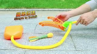 Outdoor Air Pressure Pedal Rocket Game Stomp Foam Rocket Launcher Toy For Kids With Light & Sounds