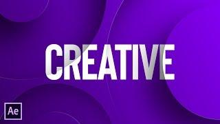 Create Creative Background Animation in After Effects - After Effects Tutorial