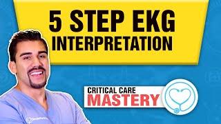 EKG Rhythms | 5-Step Interpretation | Easy How To