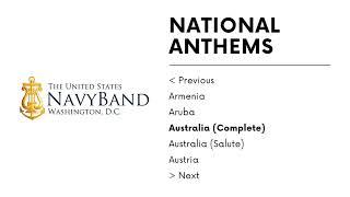 United States Navy Band - Advance Australia Fair (National Anthems of Australia / Complete)