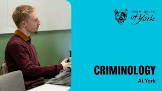 Studying Criminology at York