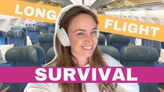 Long flight survival guide! Tips for taking international flights