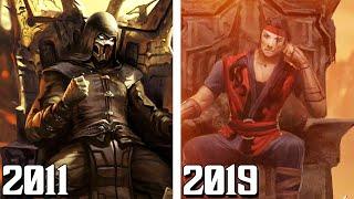 Noob-Saibot Ruling The Netherrealm vs Liu Kang Ruling The Netherrealm Scene Comparison! (2011-2019)