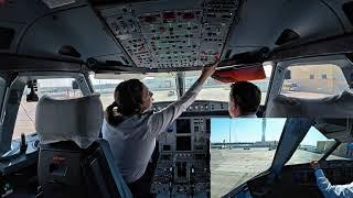 Pilot's Eye - Inside the Cockpit of an Airbus 321 NEO | Female Pilots Take off From Dubai