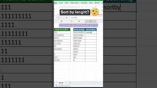 Sortby function so useful  #excel  #exceltips #shorts