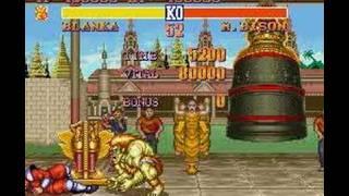 Blanka vs M. Bison - Street Fighter II - SNES