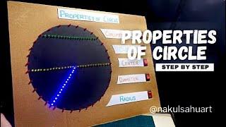 properties of circle working model #maths working model tlm NakulSahuArt