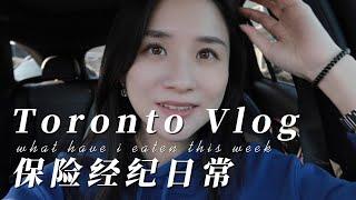 Eileen | Toronto Vlog | 多伦多保险经纪日常 | 自雇居家办公一周我都吃了什么？