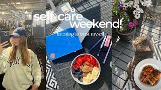 a selfcare weekend of trusting myself | gym routine ,grocery haul & cooking meals