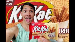 Are Churro Kit Kat's Really That Good?! - AndrewEatsAll Reviews!