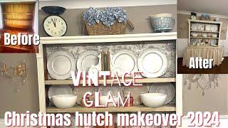 Revamp Your Space: Vintage Glam Buffet & Hutch Transformation - Christmas 2024 Pt. 2!