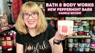 Bath & Body Works New Peppermint Bark Candle Review