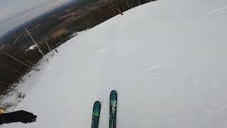 “Free Fall” - Blue Mountain’s newest black diamond run. First morning open. 1/6/22