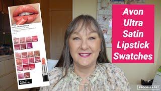 Avon Ultra Satin Lipstick Swatches - 20 shades  #Avon #Avonbyme #Avonlipstick