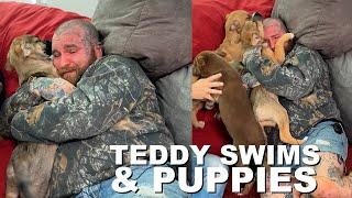 Teddy Swims Breaks Down During Emotional Interview with Puppies