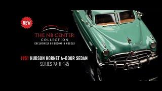 1951 Hudson Hornet 4-door Sedan 1:43 Scale White Metal The NB Center Collection - Official Video