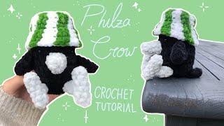 Philza Minecraft Crow Plushie! (beginner friendly crochet tutorial)