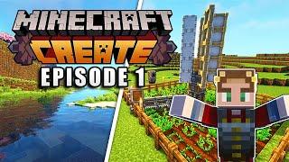 I STARTED A NEW WORLD in Minecraft Create Mod!