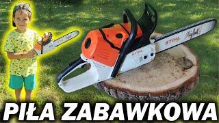 Piła Zabawkowa Pilarka łańcuchowa Zabawka STIHL Uśmiech dziecka