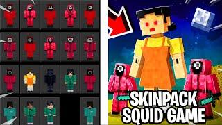 How to get SQUID GAME Skin Pack in Minecraft Bedrock Edition - XBOX/PS4/WIN10/SWITCH/POCKET EDITION