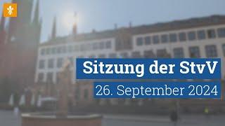  Stadtverordnetenversammlung 26. September 2024 / Landeshauptstadt Wiesbaden