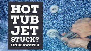 HOT TUB JETS STUCK? The BEST Way To Fix & Clean Them While Your Hot Tub Is Filled With Water