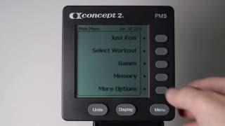 Concept2 RowErg® PM5 – how to connect a heart rate monitor belt