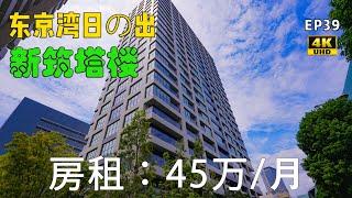 日本房地产EP39能看到东京塔，东京湾观景新塔楼豪宅，日出车站徒步1分钟！