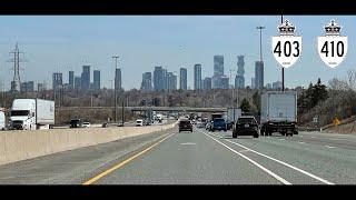 Highway 403 & 410 - Mississauga to Brampton, Ontario