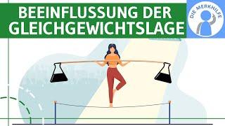 Beeinflussung der Gleichgewichtslage - Chemisches Gleichgewicht, Gesetz vom kleinsten Zwang u. a.