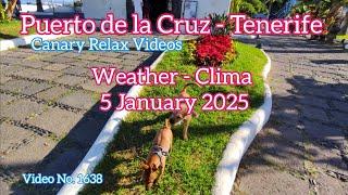 Tenerife ️ Puerto de la Cruz Morning Weather 5 January 2025 Teneriffa